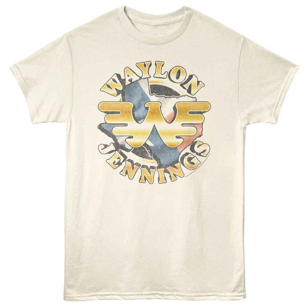 Waylon Jennings Logo And Texas Natural T Shirt